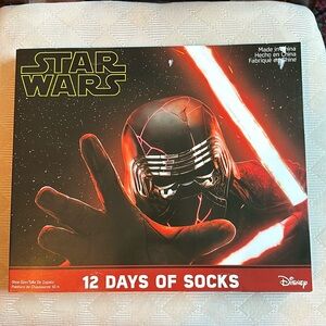 Star Wars 12 Days of Socks Disney Boys size 10-4